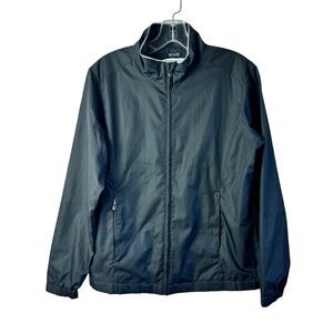 Pebble Beach Wms M Performance Windbreaker Jacket Water Resistant Golf Black